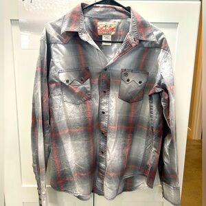 Junior Boys Big Kid WRANGLER button down Pearl Snap L